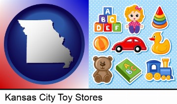 a variety of toys in Kansas City, MO