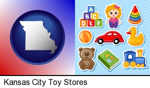 Kansas City, Missouri - a variety of toys