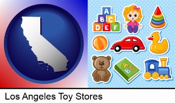 a variety of toys in Los Angeles, CA