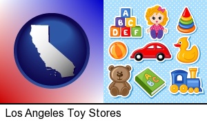 Los Angeles, California - a variety of toys