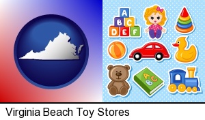 a variety of toys in Virginia Beach, VA